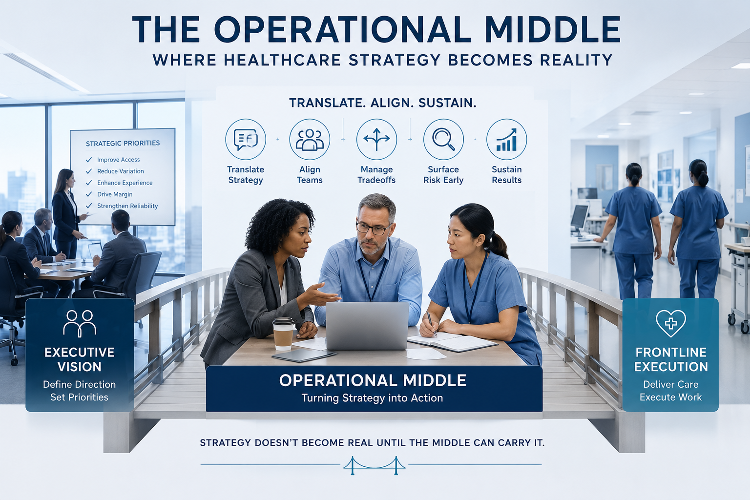 The Operational Middle: Where Healthcare Strategy Becomes Reality